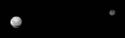 Pluton et Charon le 01 juillet 2015